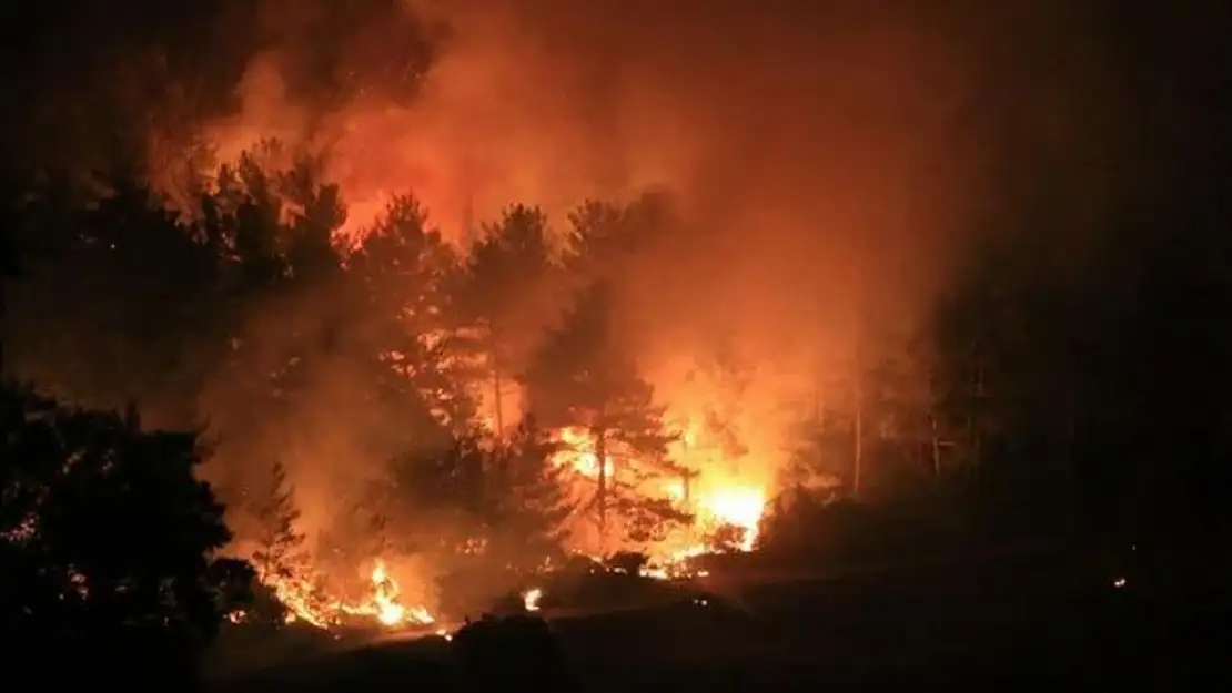Muğla Bodrum'da yangın devam ediyor! Yangına TSK helikopterleri destek veriyor
