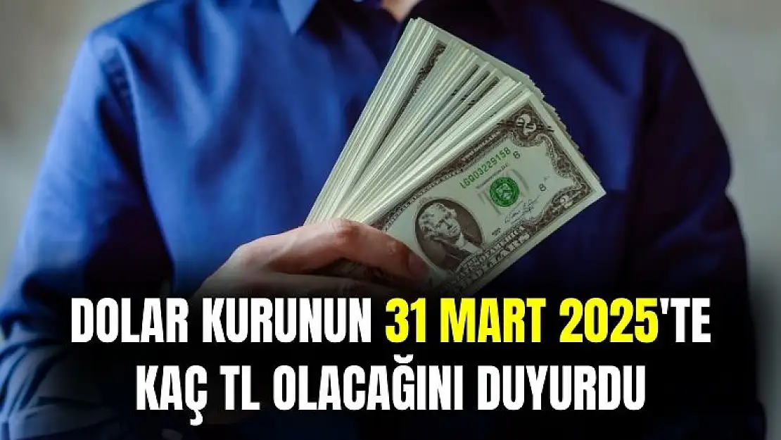 Ünlü ekonomist 31 Mart 2025'te dolar kurunun kaç TL olacağını duyurdu
