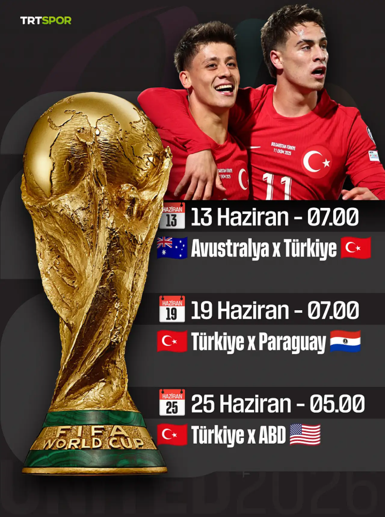 A Milli Takımın 2026 Dünya Kupası Maç Takvimi Açıklandı: İşte Muhtemel Rakipler