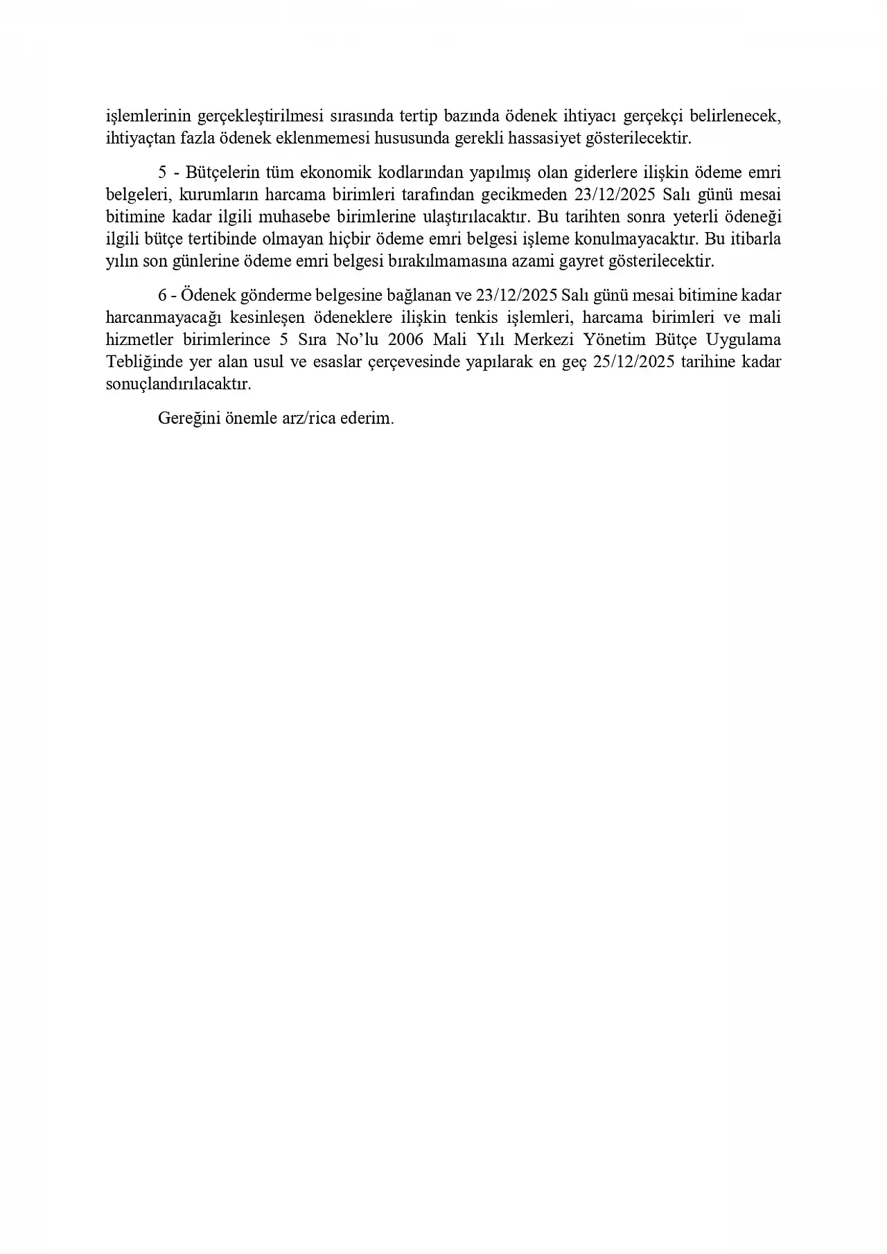 Tüm Kamu Kurumlarını İlgilendiriyor! Yıl Sonu Bütçe Genelgesi Yayımlandı: 23 Aralık Son Gün