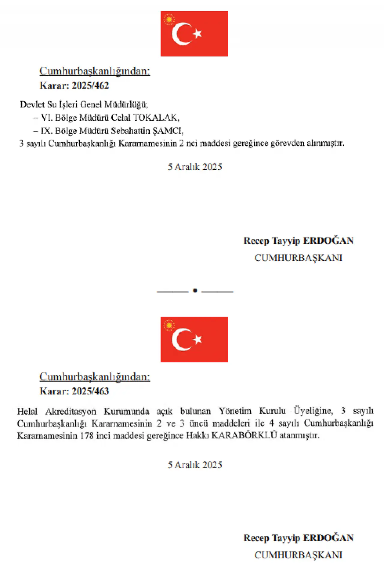 Cumhurbaşkanı Atama Kararları Resmi Gazetede! BAKANLIKLAR SİL BAŞTAN DEĞİŞT! İşte Şok Görevden Almalar!