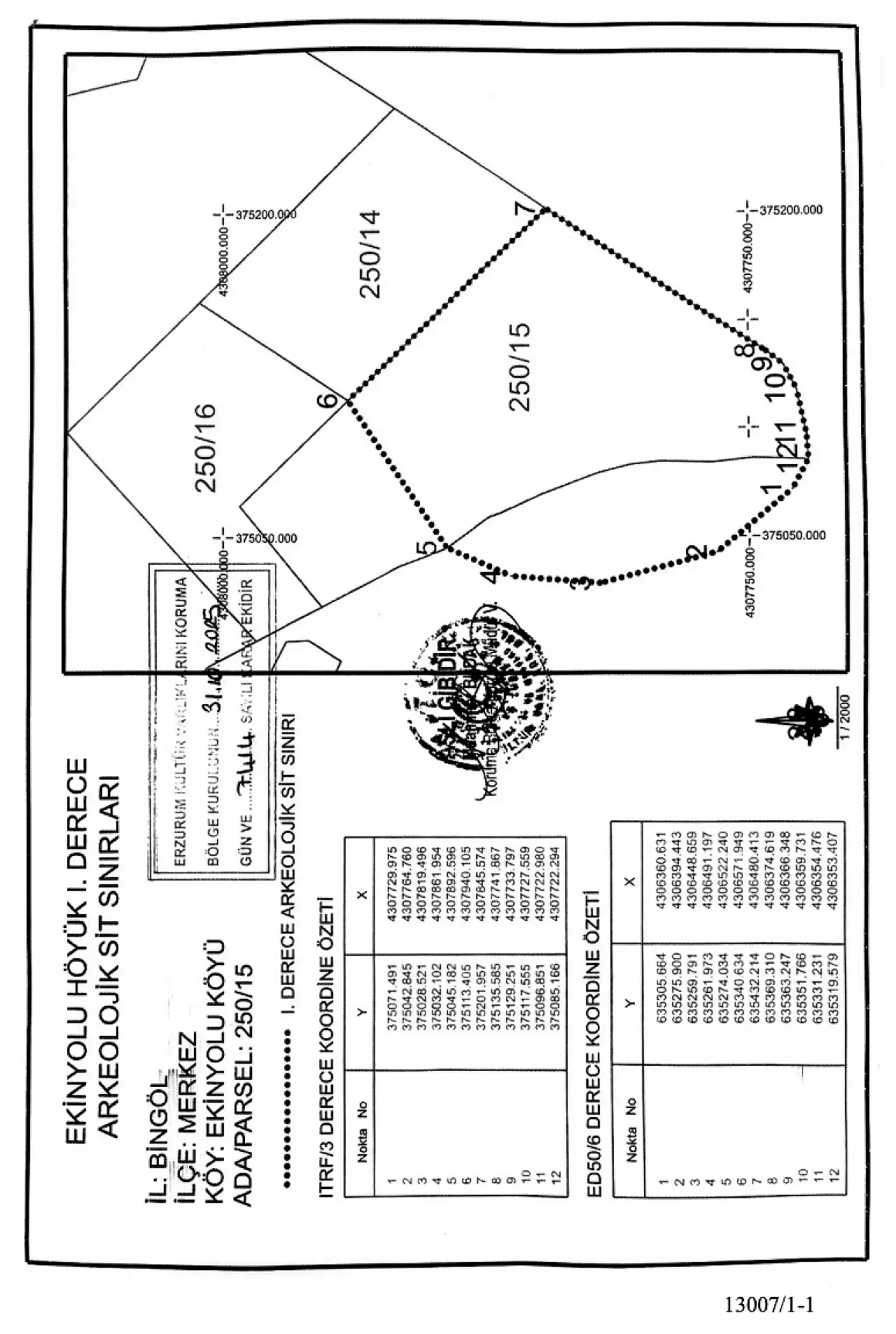Bingöl'deki Ekinli Köyü sınırları 1. Derece Arkeolojik Sit Alanı ilan edildi