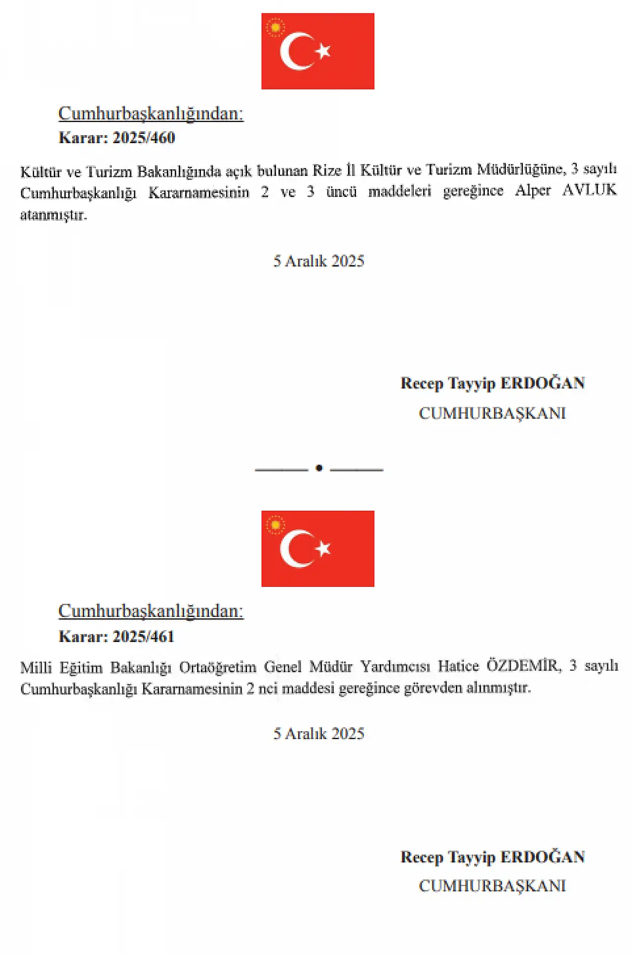 Cumhurbaşkanı Atama Kararları Resmi Gazetede! BAKANLIKLAR SİL BAŞTAN DEĞİŞT! İşte Şok Görevden Almalar!