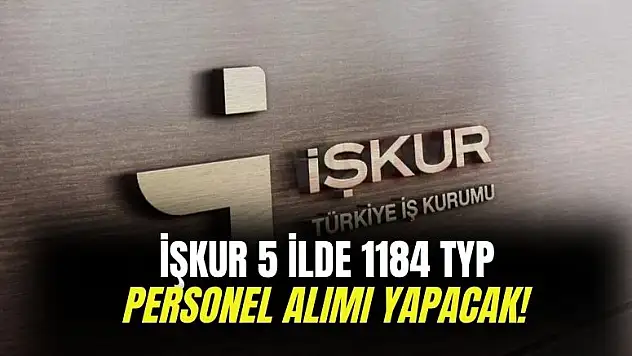İŞKUR 5 ilde 1184 TYP alımı yapacak! Alım yapılacak iller ve başvuru şartları