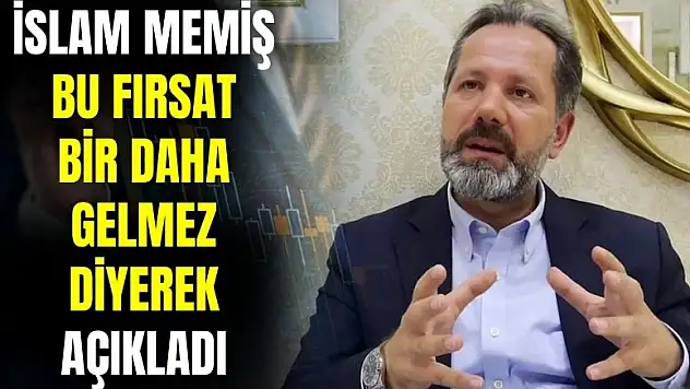 İslam Memiş bu kredi avantajını kaçırmayın diyerek yatırımcılara seslendi! Bu fırsat bir daha gelmez