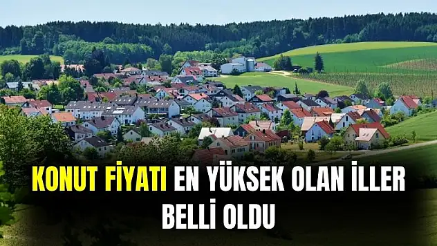 Konut fiyatı en yüksek olan iller belli oldu