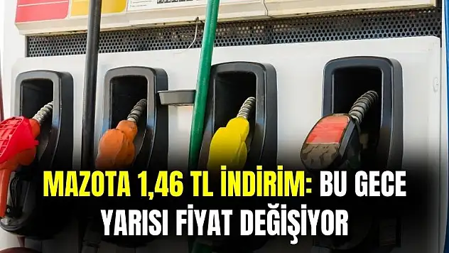 Motorine 1 lira 46 kuruş indirim