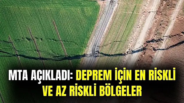 MTA yeni diri fay haritası açıklandı! En riskli 1 2 3. bölgeler ve en az riskli yerler belli oldu