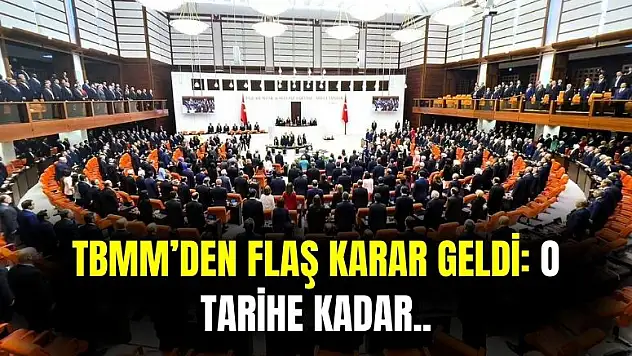 Taşerona kadro, af, infaz düzenlemesi, staj, çıraklık ve kademeli emeklilik ile ilgili TBMM'den karar