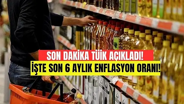 TÜİK Haziran 2024 enflasyon oranlarını açıkladı! Son 6 aylık enflasyon ne kadar oldu?