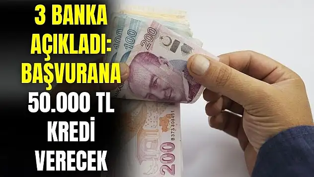 Ziraat Akbank İŞ Bankası açıkladı! 50.000 TL ihtiyaç kredisi verilecek