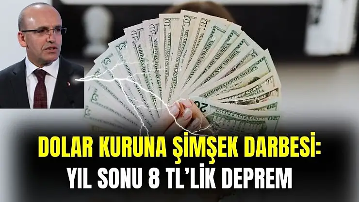 Dolar kuruna Şimşek darbesi! Yıl sonu 8 TL'lik deprem yaşanacak