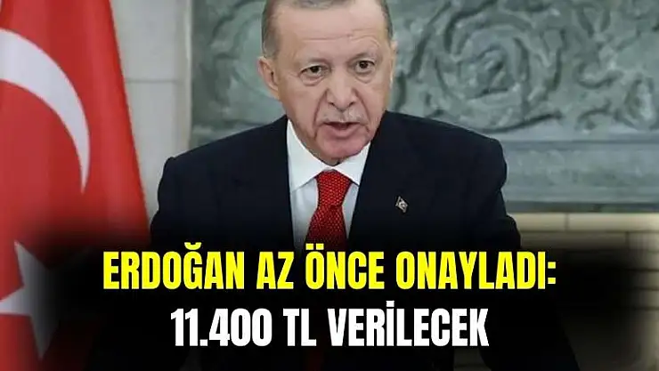 Erdoğan az önce onayladı! Dar gelirli ailelere 11.400 TL destek ödemesi yapılacak