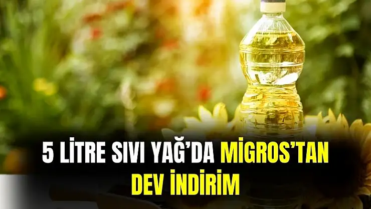 Migros'tan ayçiçek yağı kampanyası: 5 litre fiyatını duyan 2'şer 3'er alıyor